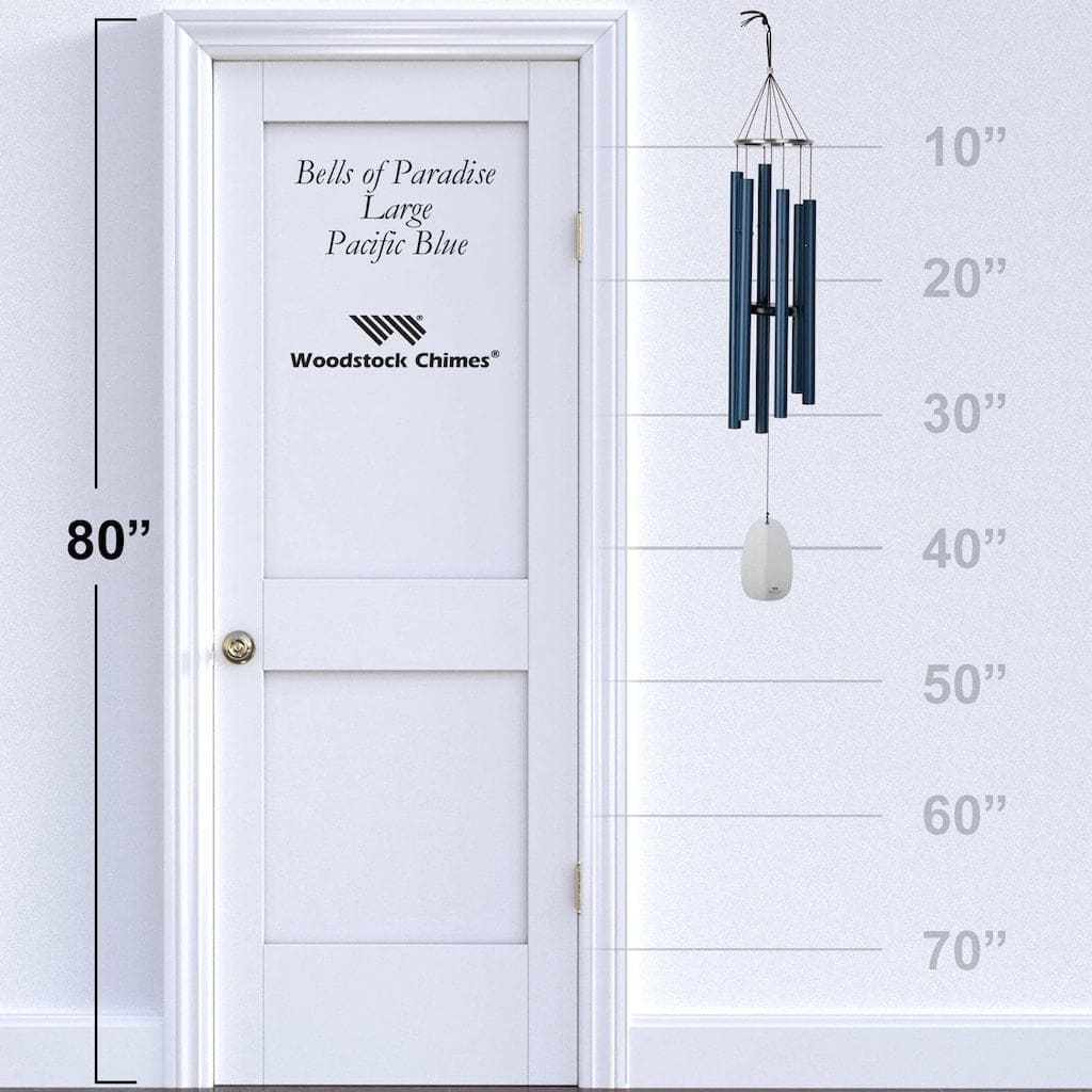 Bells of Paradise in Pacific Blue 44-inch by Woodstock Chimes - Image 5