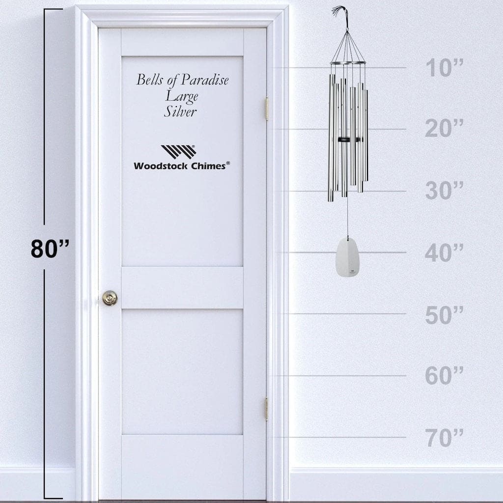 Bells of Paradise in Silver 44-inch by Woodstock Chimes - Image 5