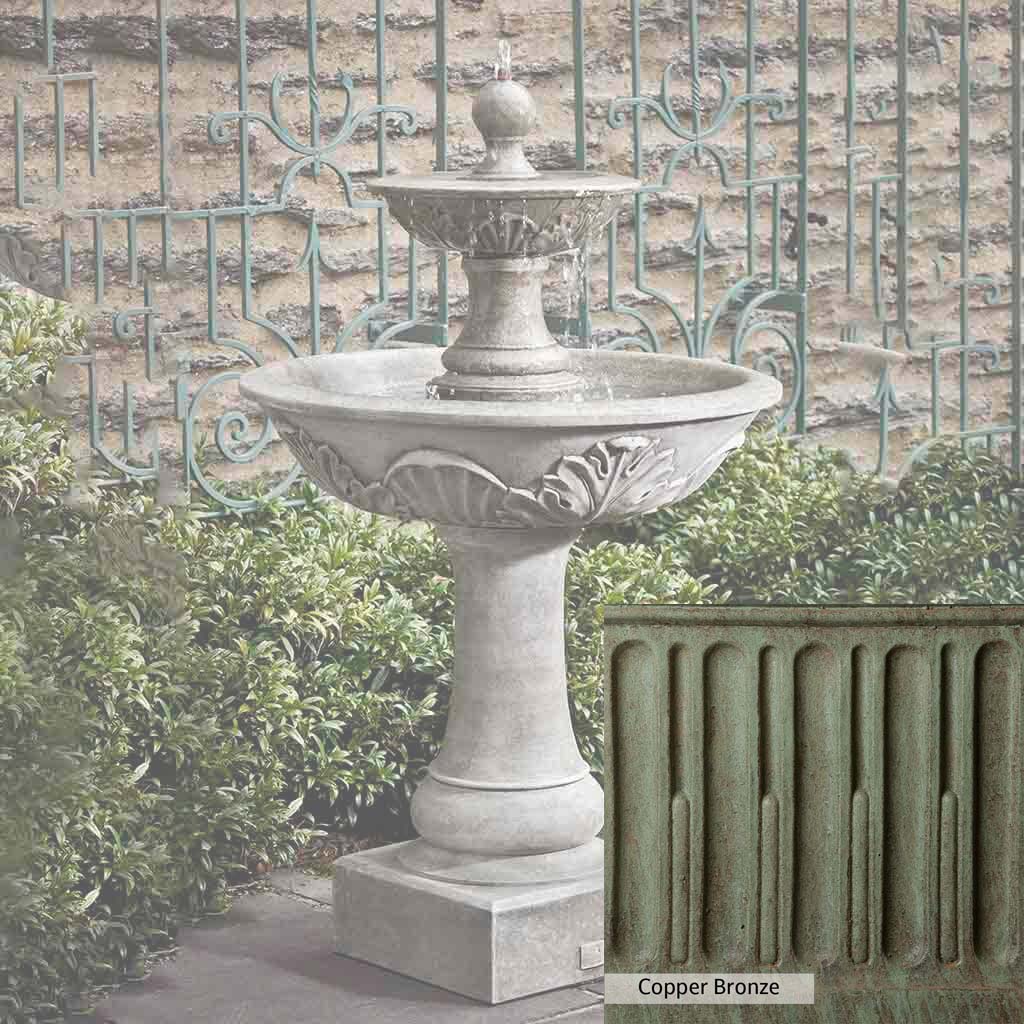 Campania International Acanthus Two Tiered Fountain - Image 11
