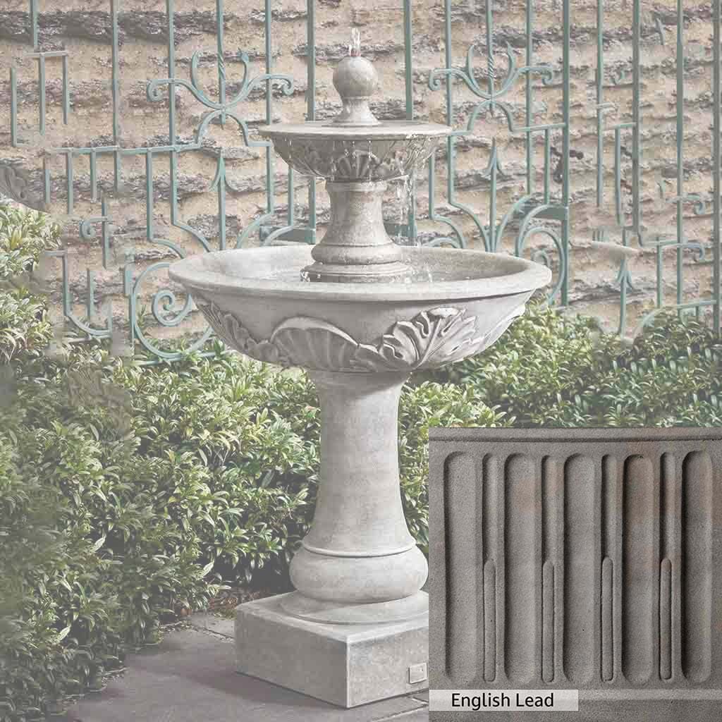 Campania International Acanthus Two Tiered Fountain - Image 17