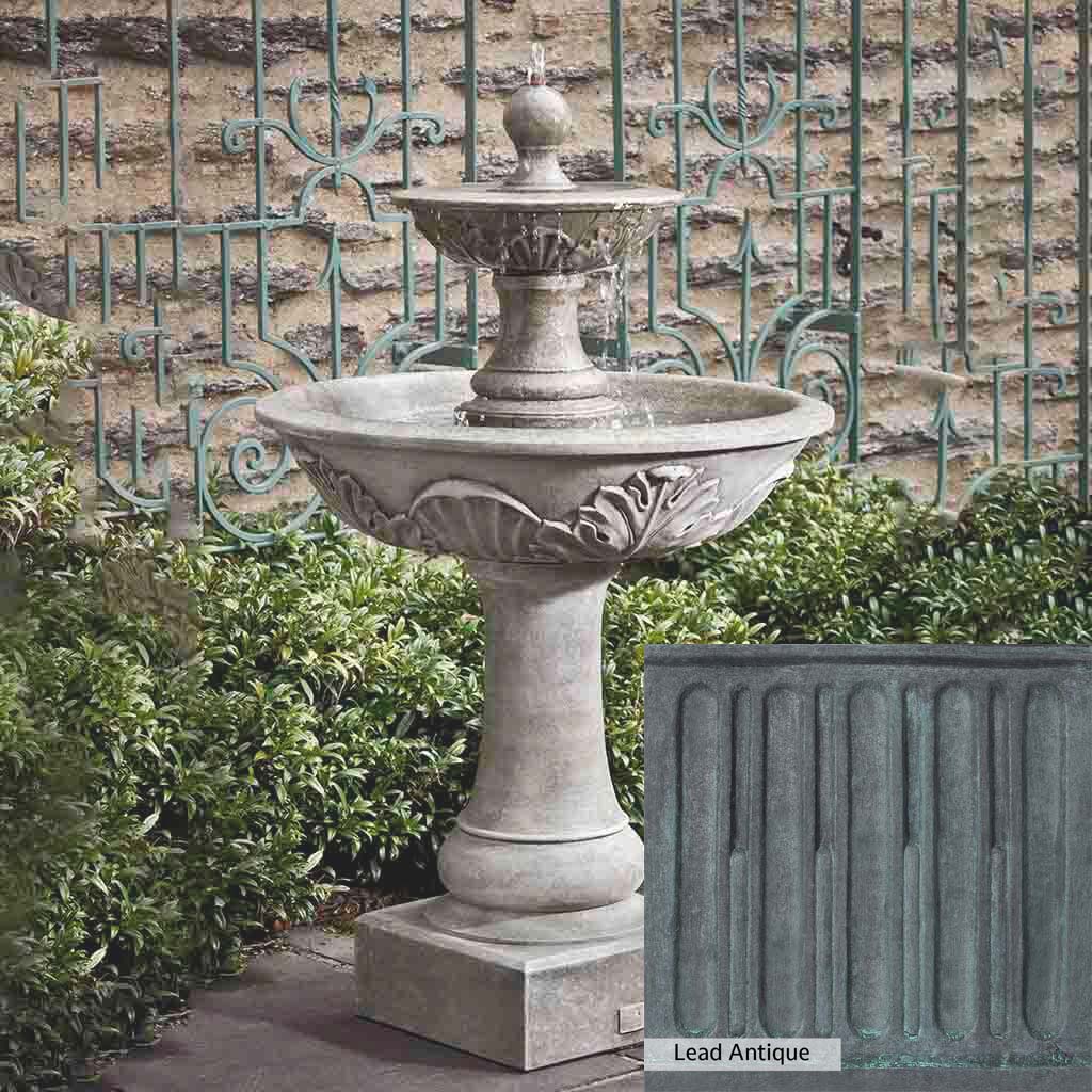 Campania International Acanthus Two Tiered Fountain - Image 3