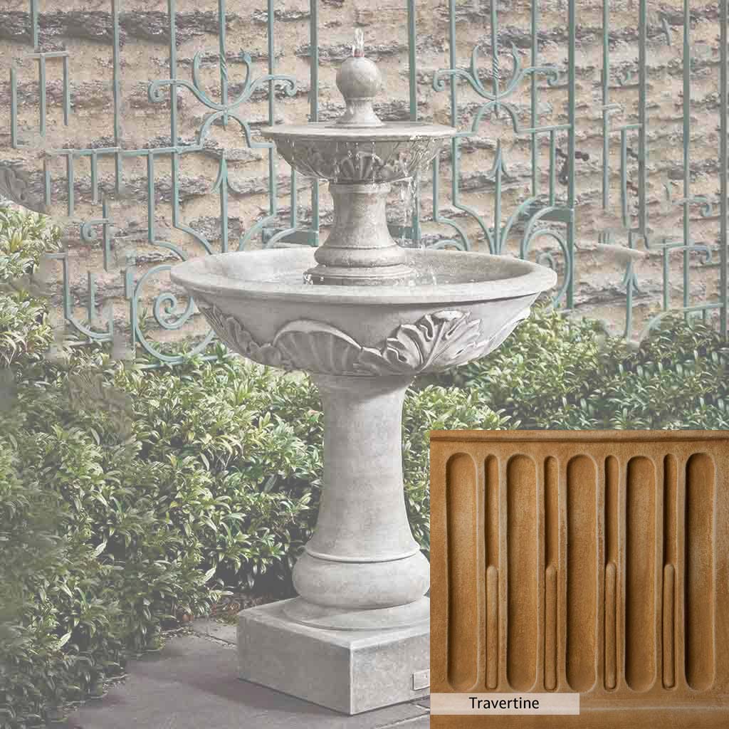 Campania International Acanthus Two Tiered Fountain - Image 7