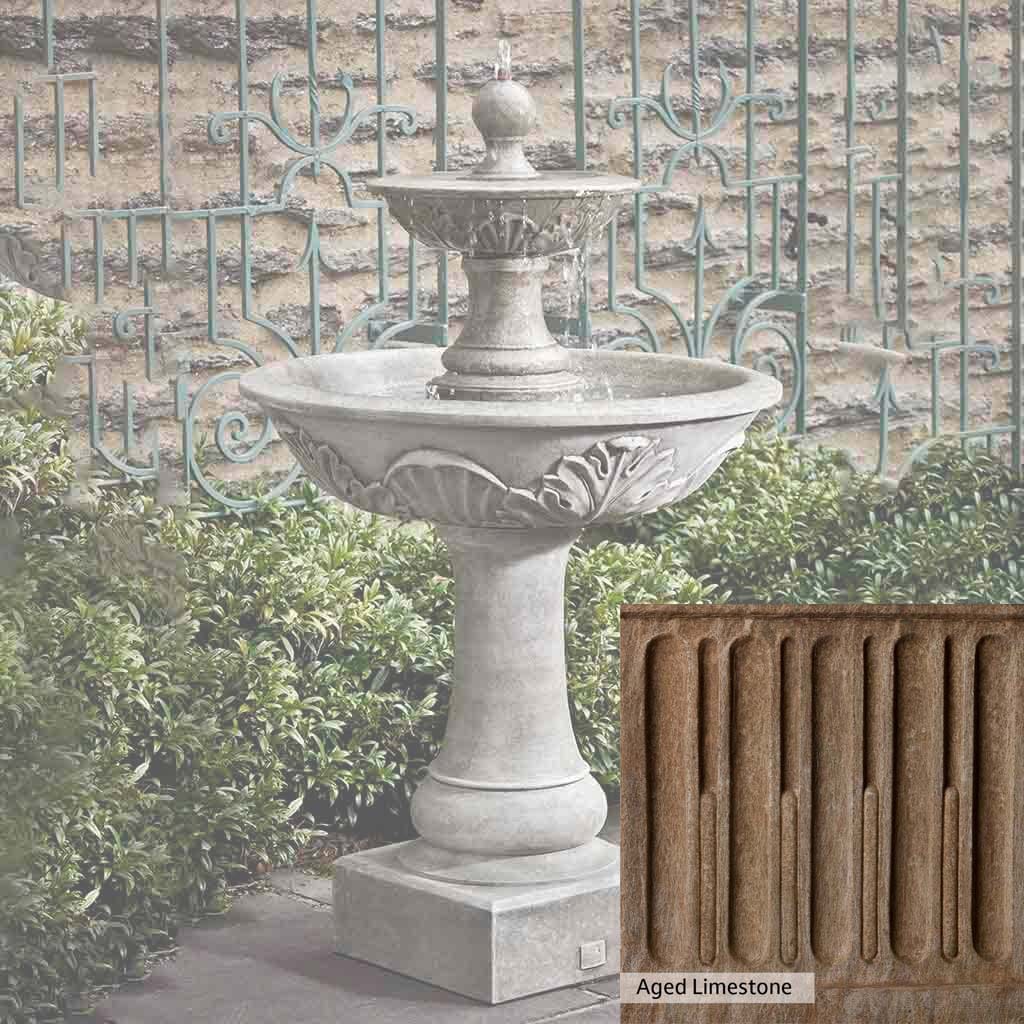 Campania International Acanthus Two Tiered Fountain - Image 9