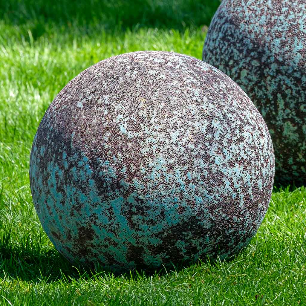 Campania International Angkor Spheres in Verdigris set of 3 - Image 2