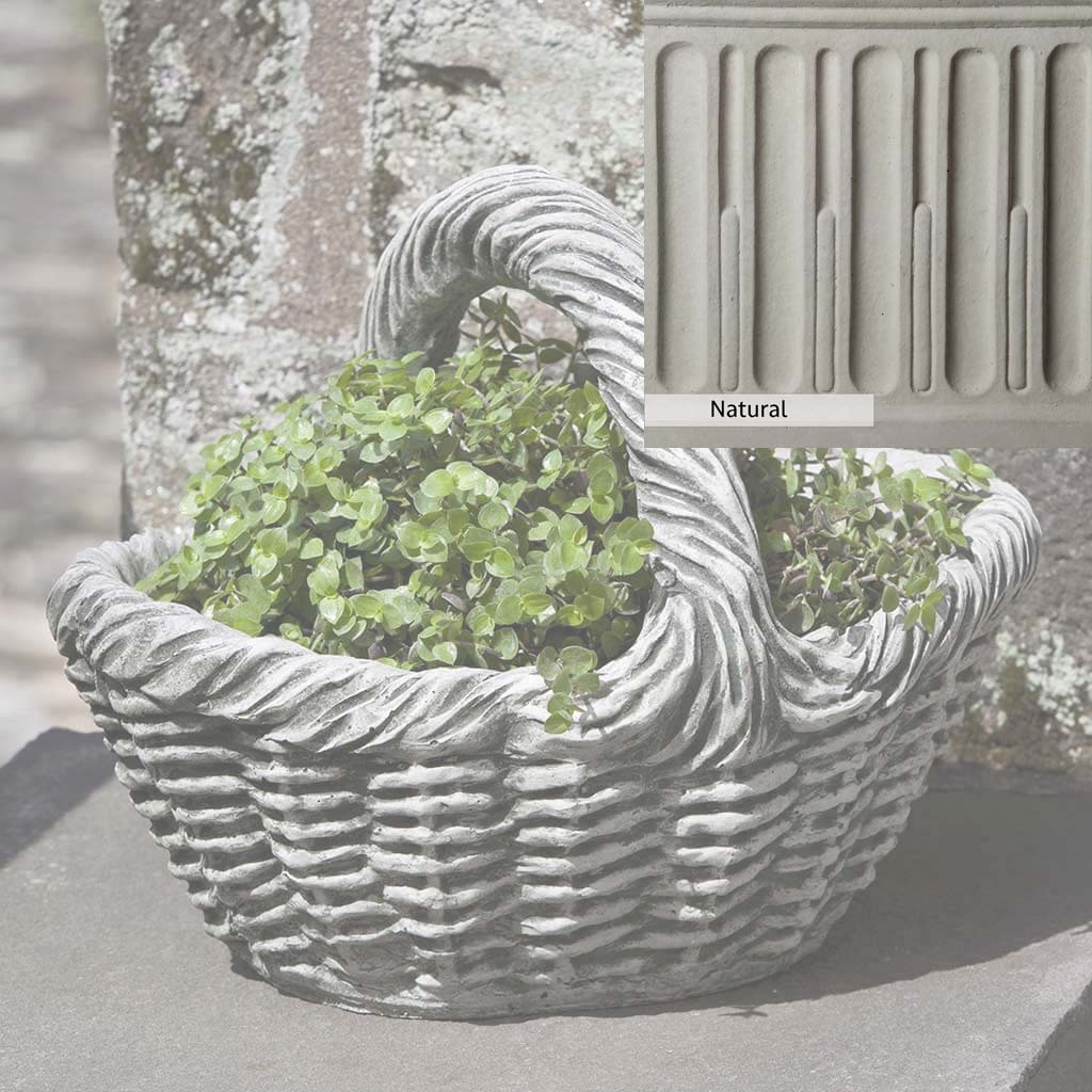 Campania International Basket with Handle Small Planter - Image 10