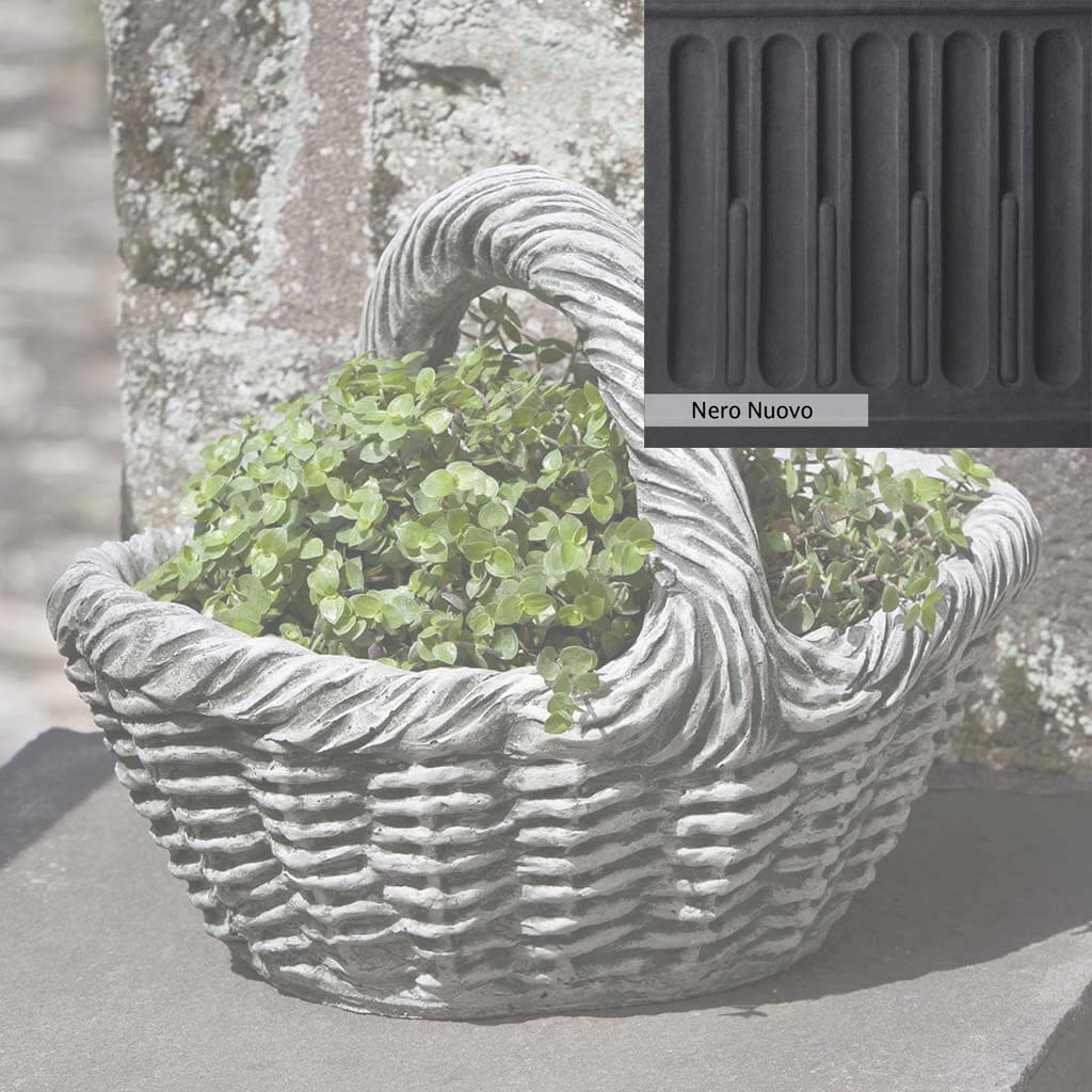 Campania International Basket with Handle Small Planter - Image 11