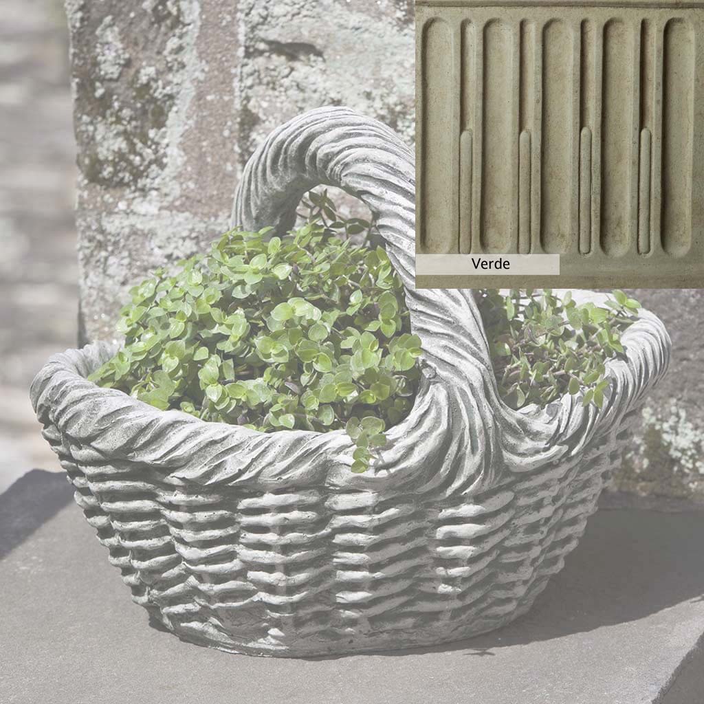 Campania International Basket with Handle Small Planter - Image 15
