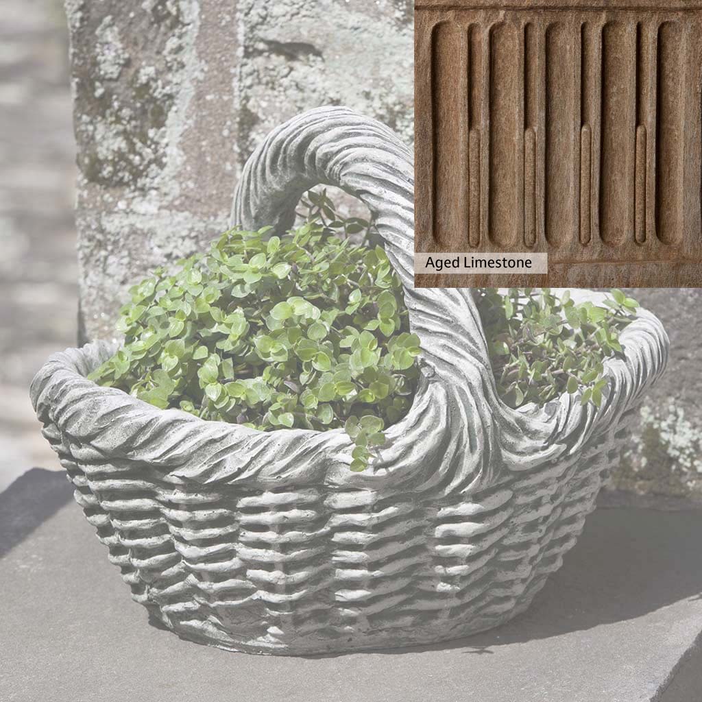 Campania International Basket with Handle Small Planter - Image 16