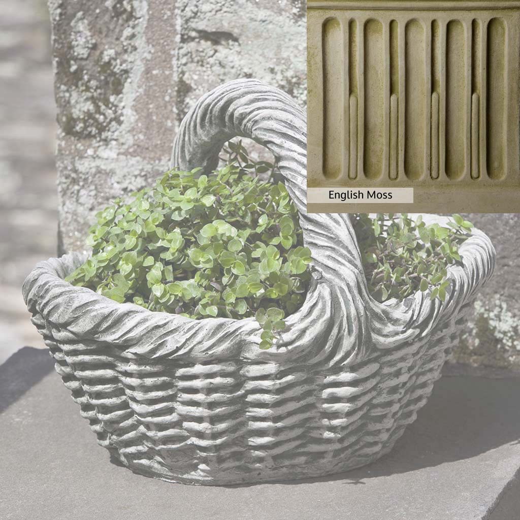 Campania International Basket with Handle Small Planter - Image 5