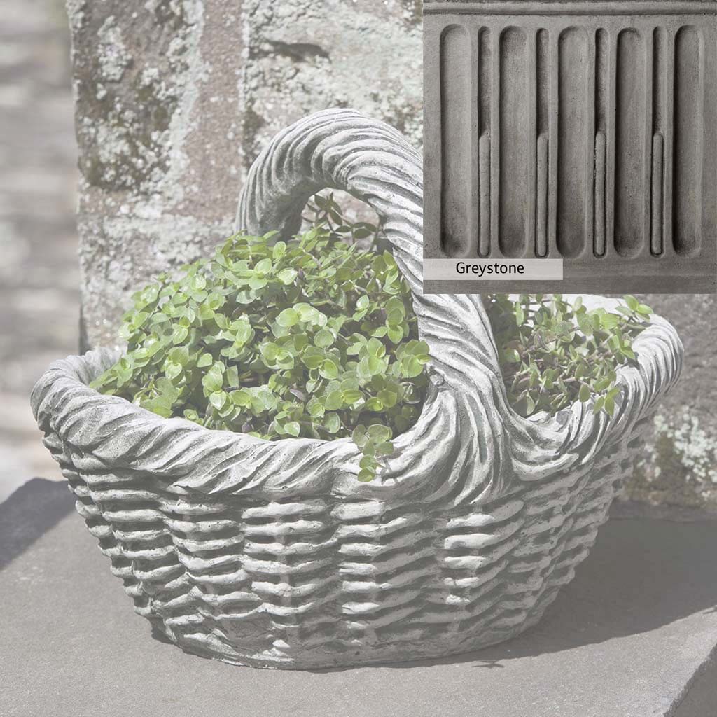 Campania International Basket with Handle Small Planter - Image 8