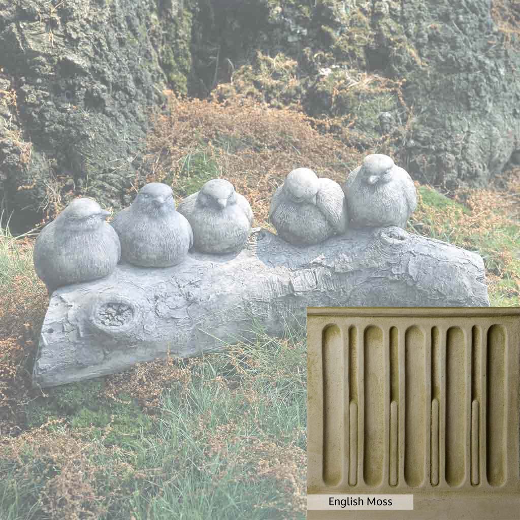 Campania International Birds on a Log Garden Statue - Image 12