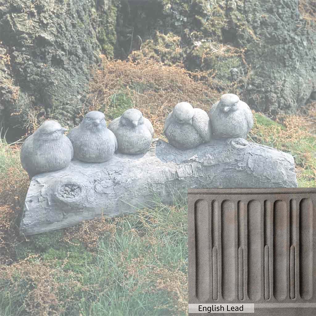 Campania International Birds on a Log Garden Statue - Image 15