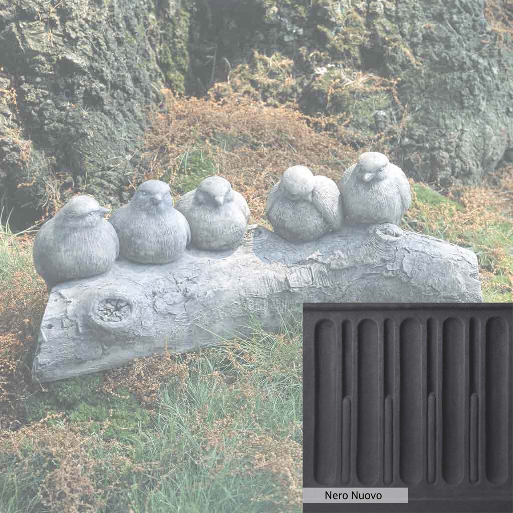 Campania International Birds on a Log Garden Statue - Image 4