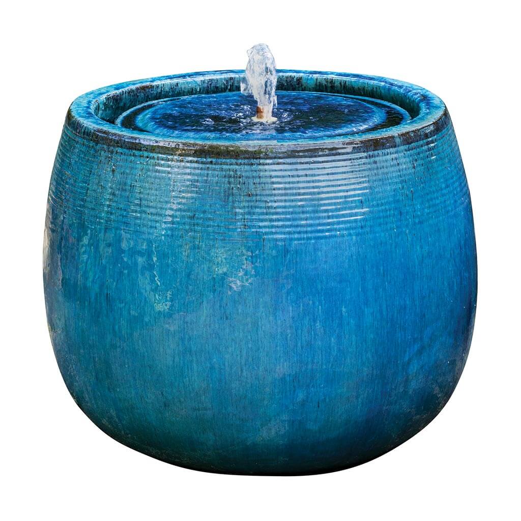 Campania International Boden Fountain in Mediterranean Blue - Image 4
