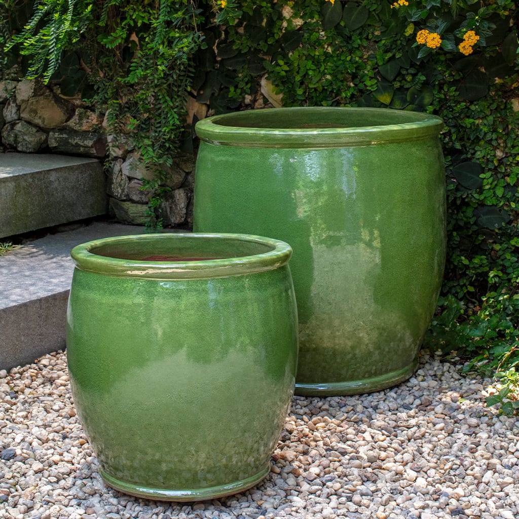 Campania International Brooke Planter in Erin Green Set
