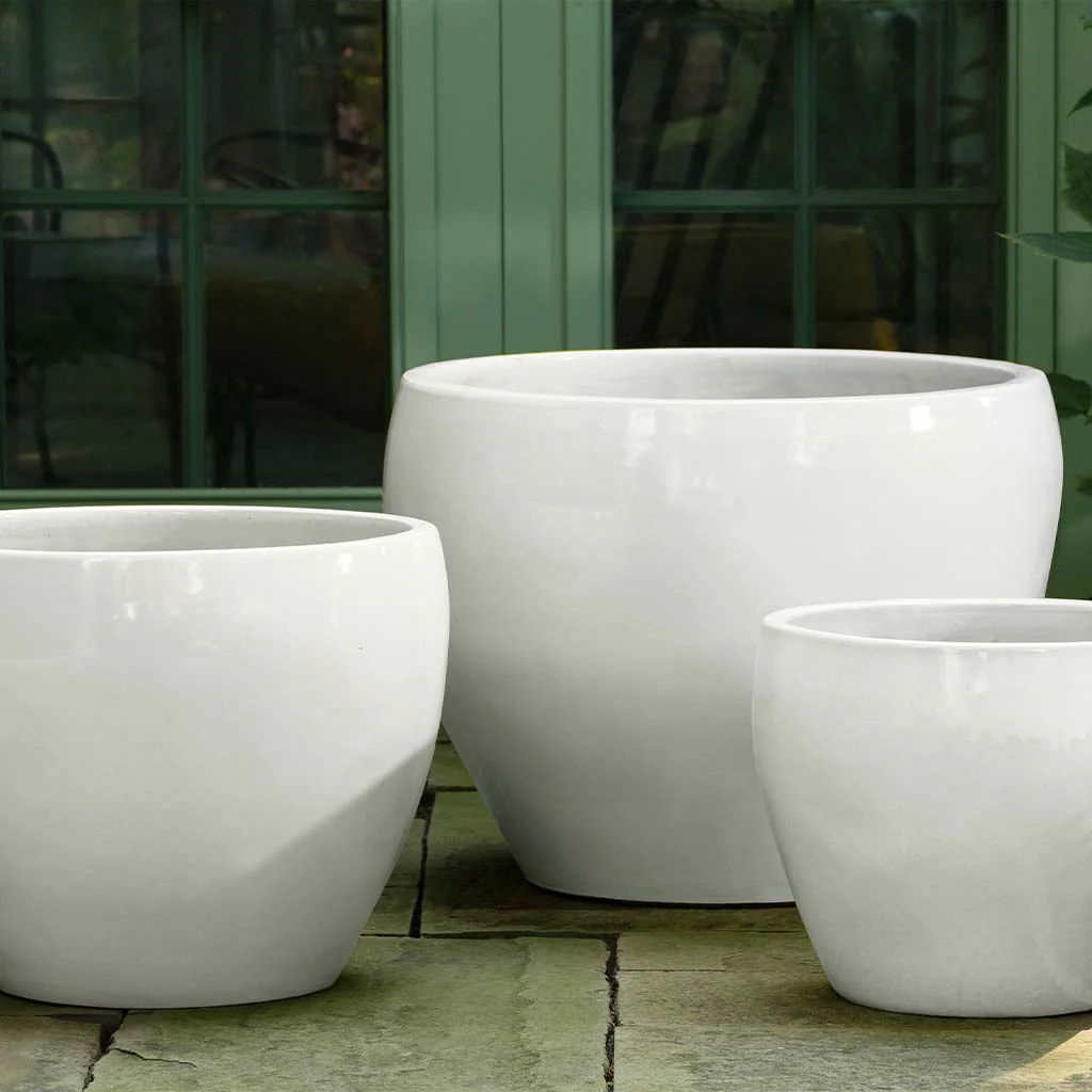 Campania International Cabachon Planter in Coco set of 3
