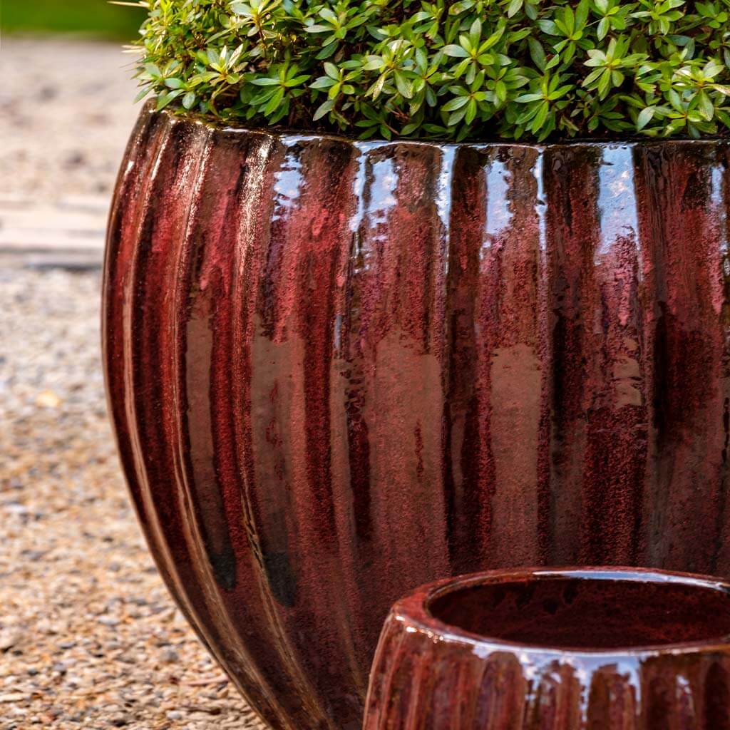 Campania International Cabernet Planter in Bordeaux set of 3 - Image 2