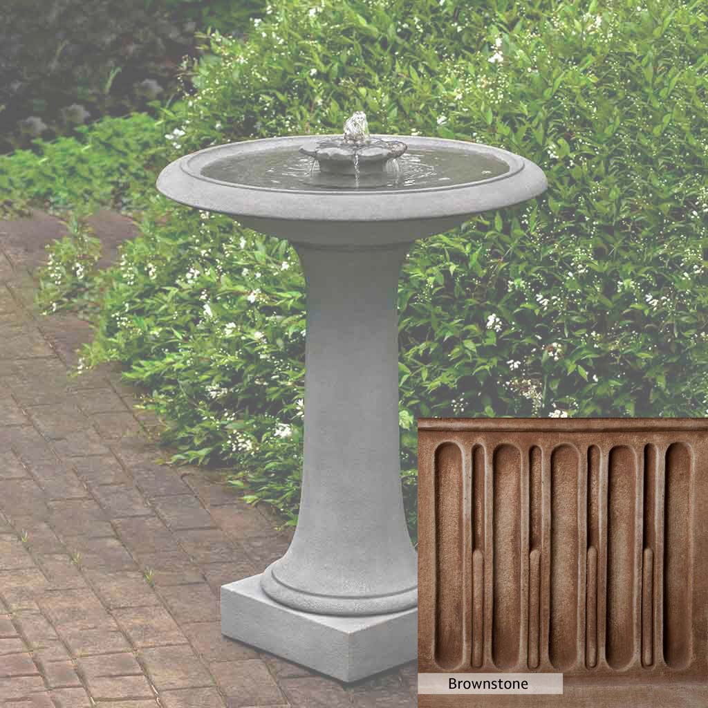 Campania International Camellia Birdbath Fountain - Image 10