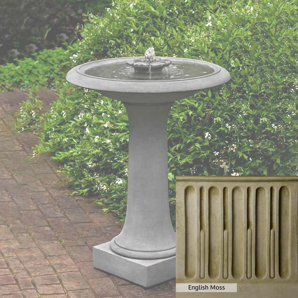 Campania International Camellia Birdbath Fountain - Image 13