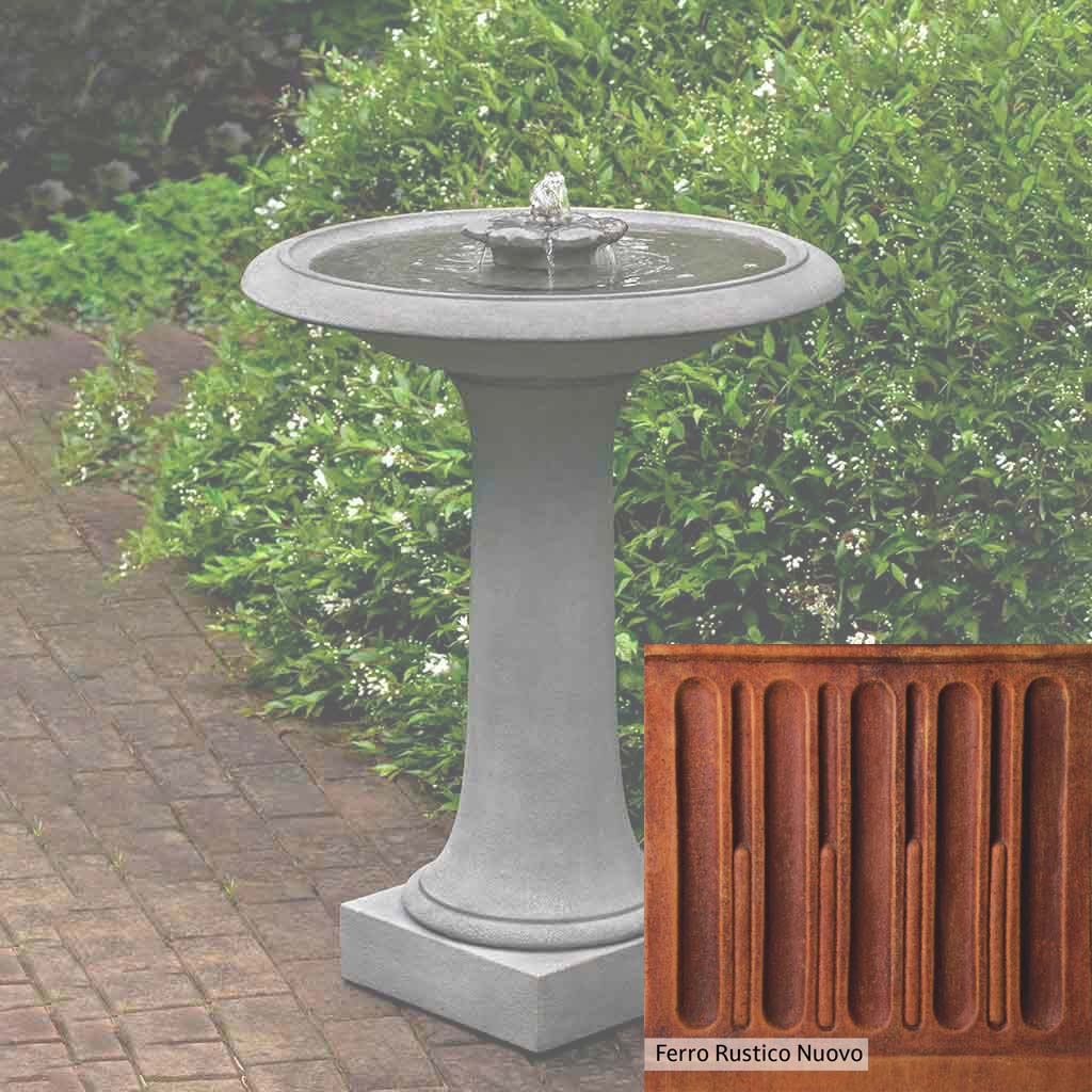 Campania International Camellia Birdbath Fountain - Image 14