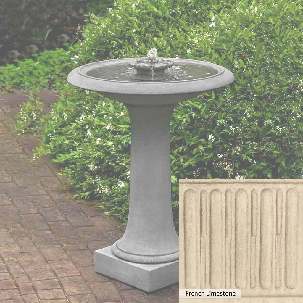 Campania International Camellia Birdbath Fountain - Image 15
