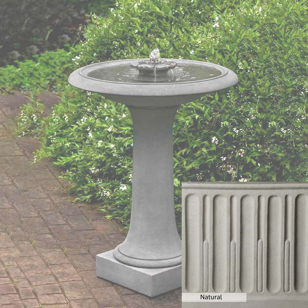 Campania International Camellia Birdbath Fountain - Image 3
