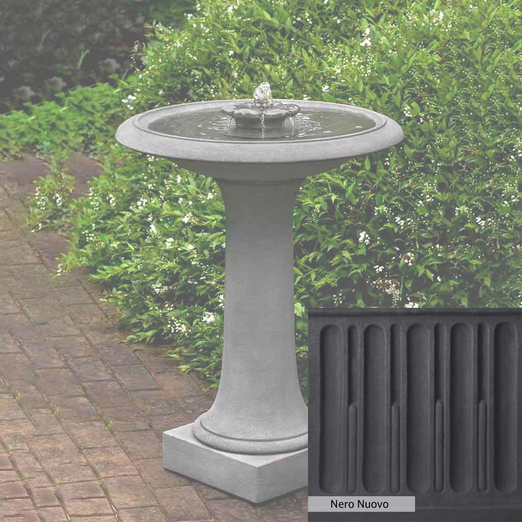 Campania International Camellia Birdbath Fountain - Image 4