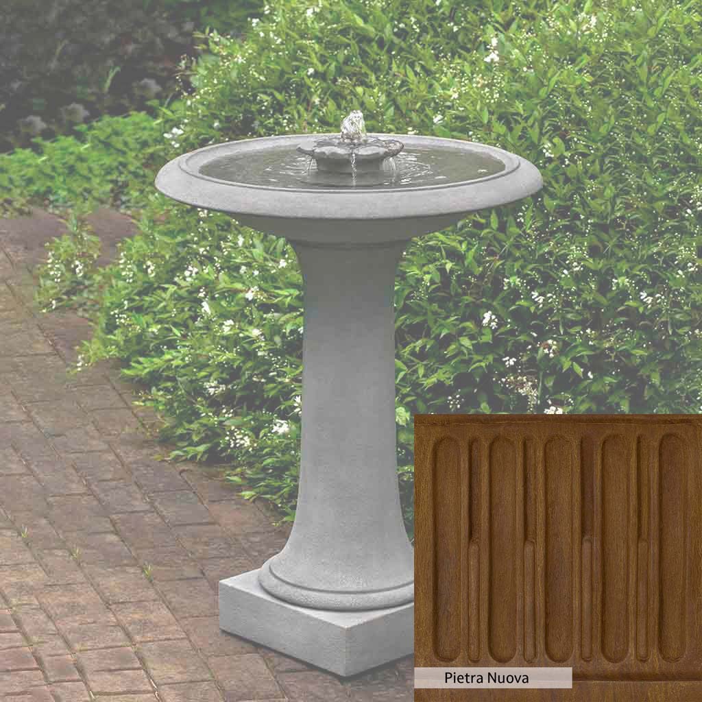 Campania International Camellia Birdbath Fountain - Image 5