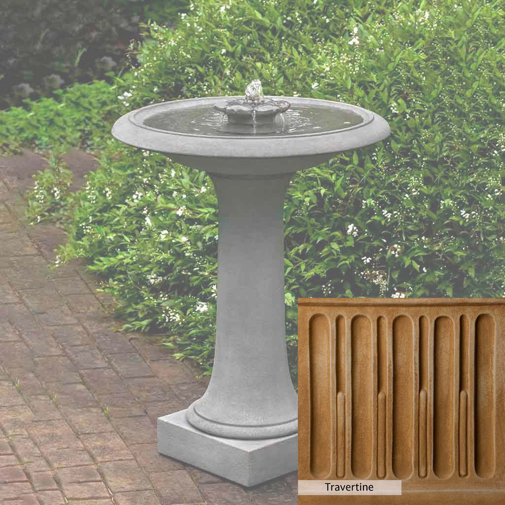 Campania International Camellia Birdbath Fountain - Image 7