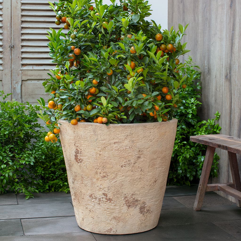 Campania International Catena 24-inch Planter in Antico Terra Cotta