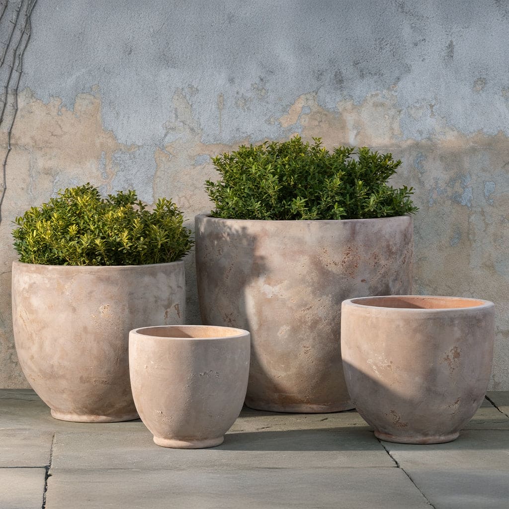 Campania International Causago Planter in Antico Terra Cotta Set