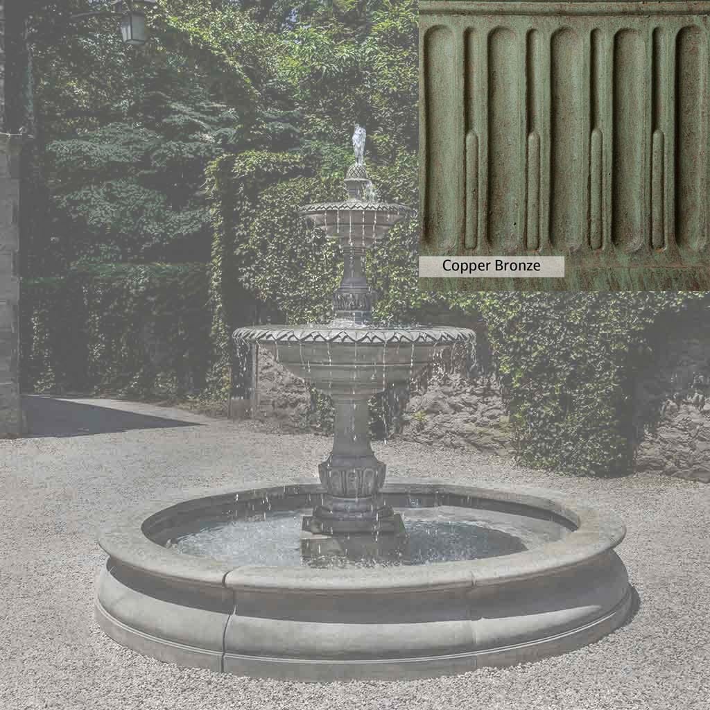 Campania International Charleston Garden Fountain in Basin - Image 11