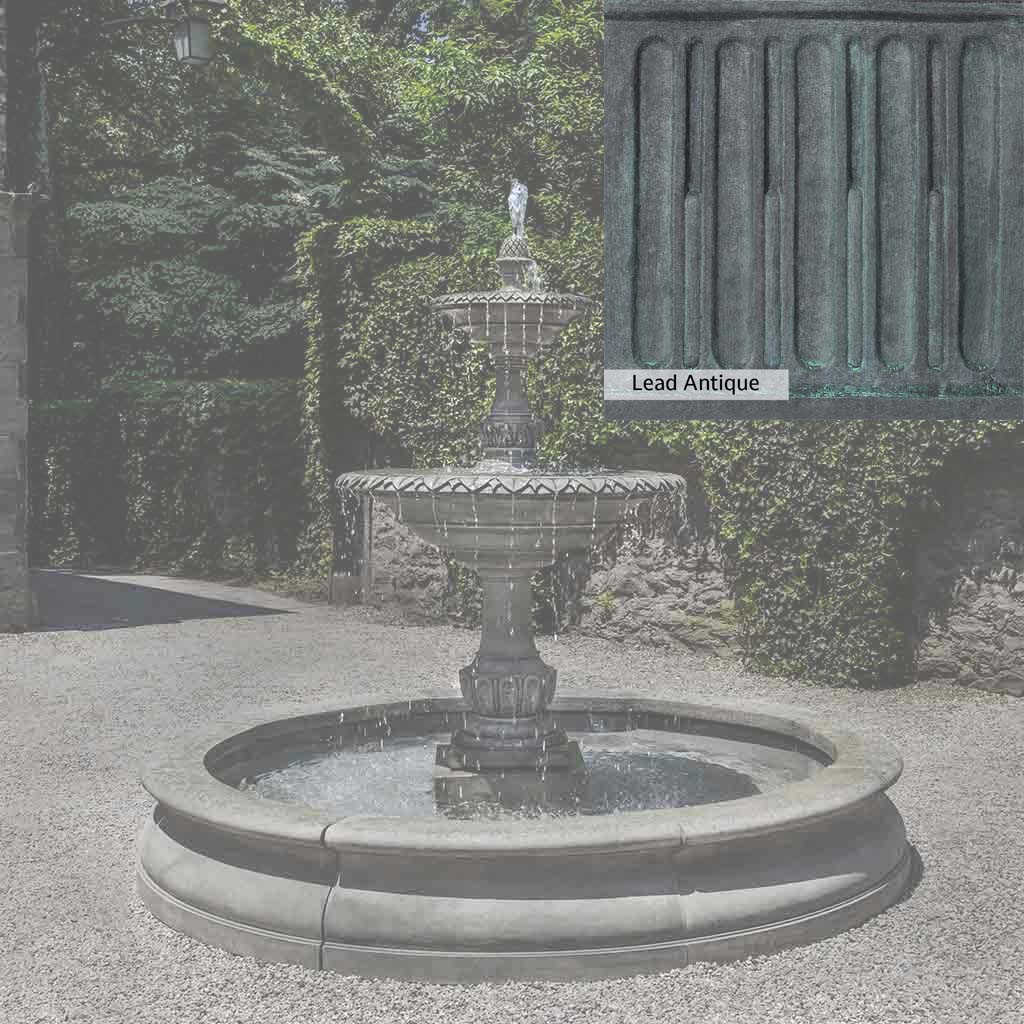 Campania International Charleston Garden Fountain in Basin - Image 3