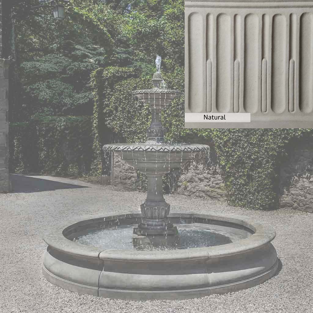 Campania International Charleston Garden Fountain in Basin - Image 4