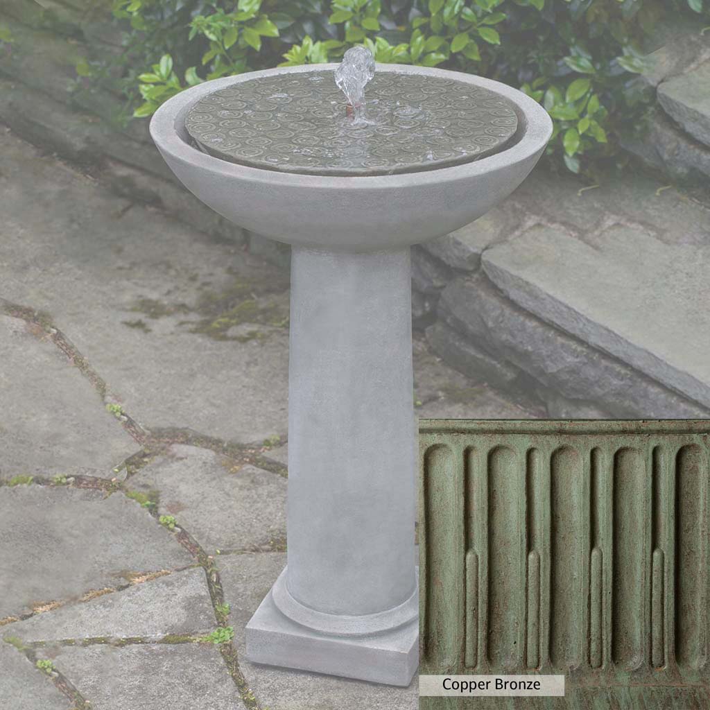 Campania International Cirrus Birdbath Fountain - Image 11
