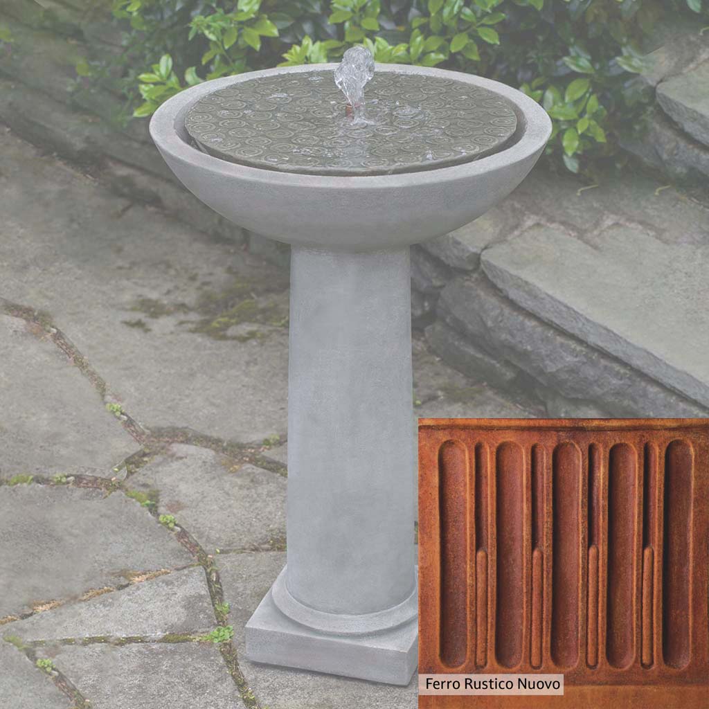 Campania International Cirrus Birdbath Fountain - Image 13