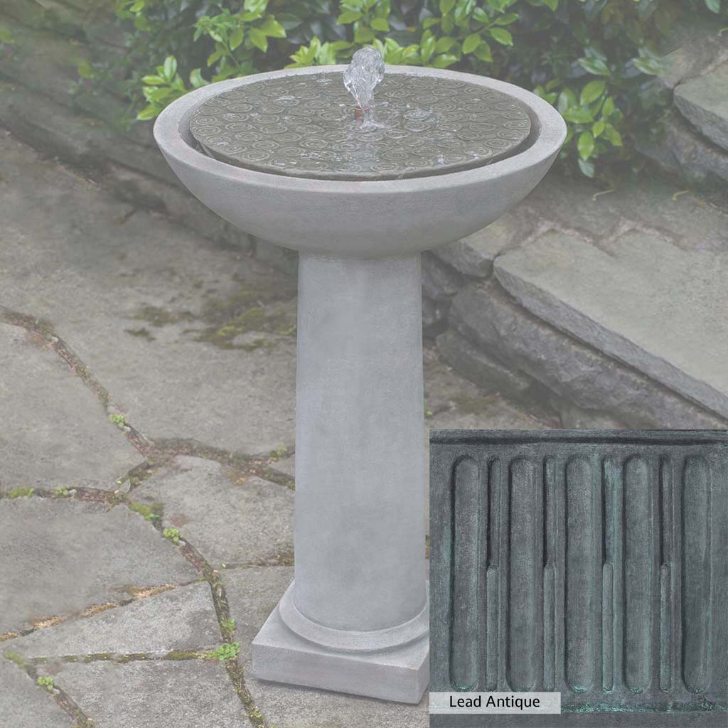 Campania International Cirrus Birdbath Fountain - Image 3