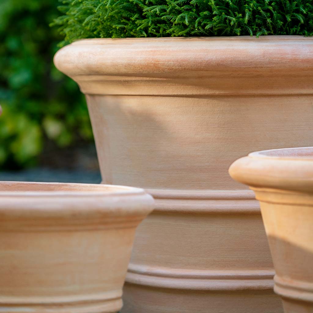 Campania International Classic Double Rolled Rim 14.75 inch in Terra Cotta set of 3 - Image 2