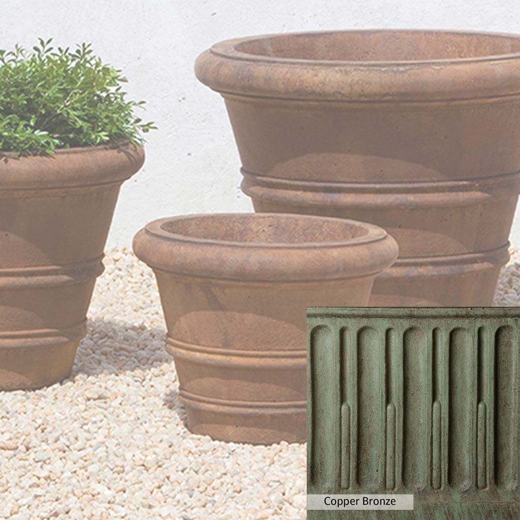 Campania International Classic Rolled Rim 11.5-inch Planter - Image 4