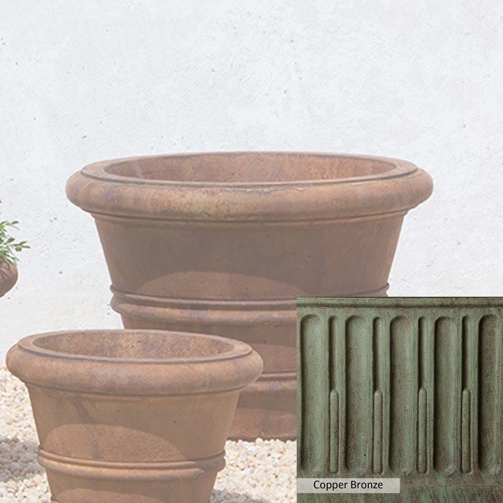 Campania International Classic Rolled Rim 18.25-inch Planter - Image 4