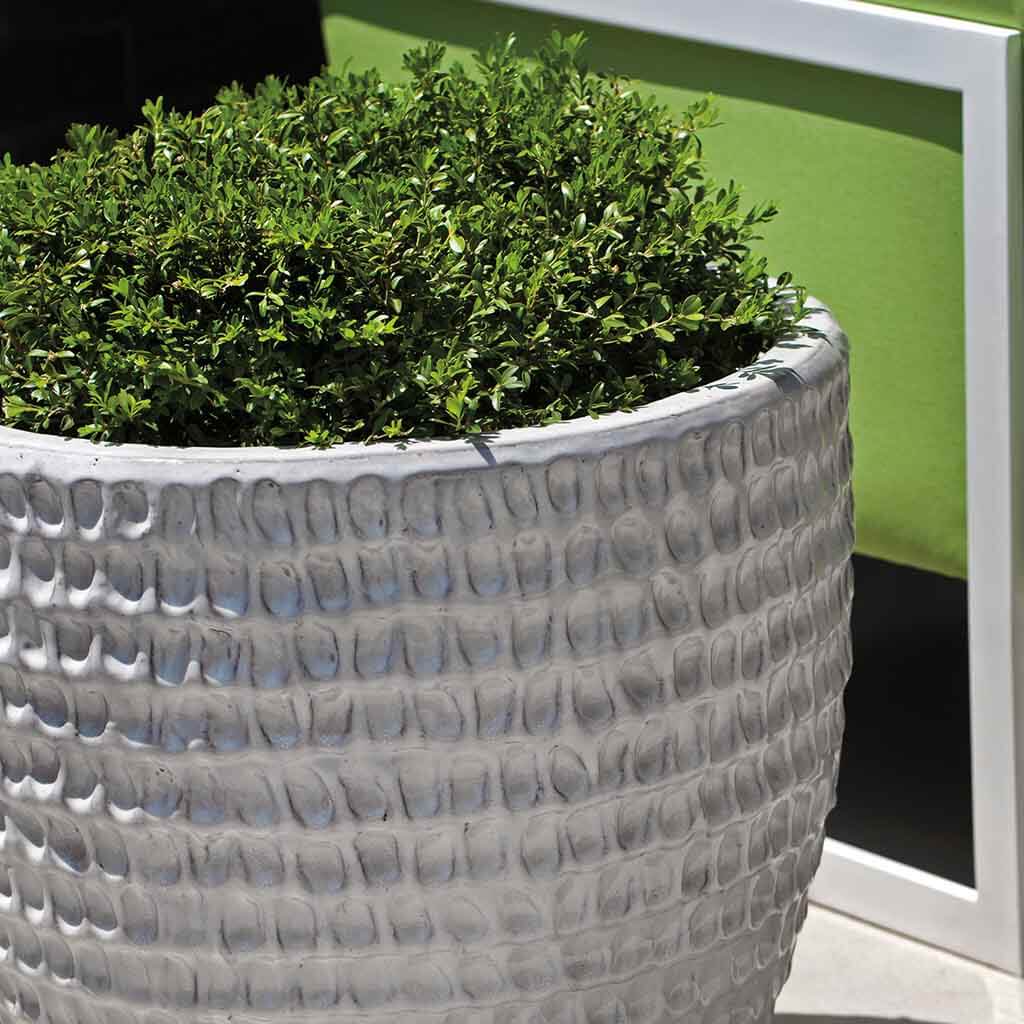 Campania International Dimple Planter in Antique White set of 3 - Image 2