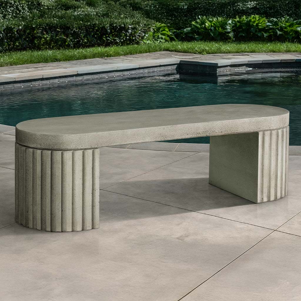 Campania International Dorchester Fluted Bench