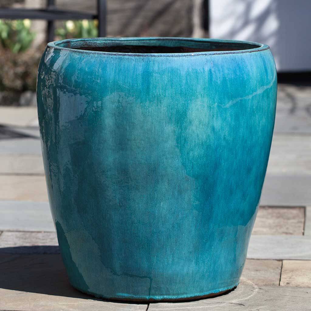 Campania International Ellesmere Planter in Aqua set of 3