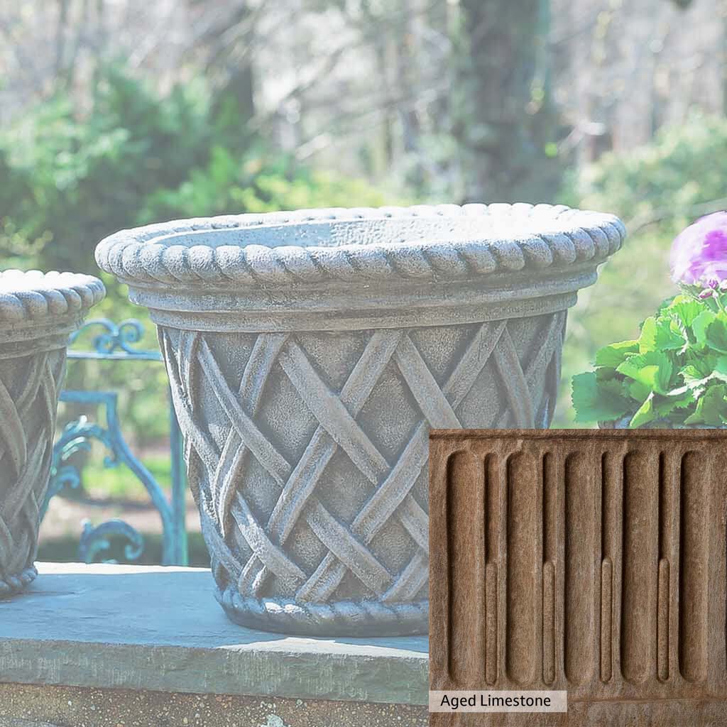 Campania International English Weave Large Planter - Image 16