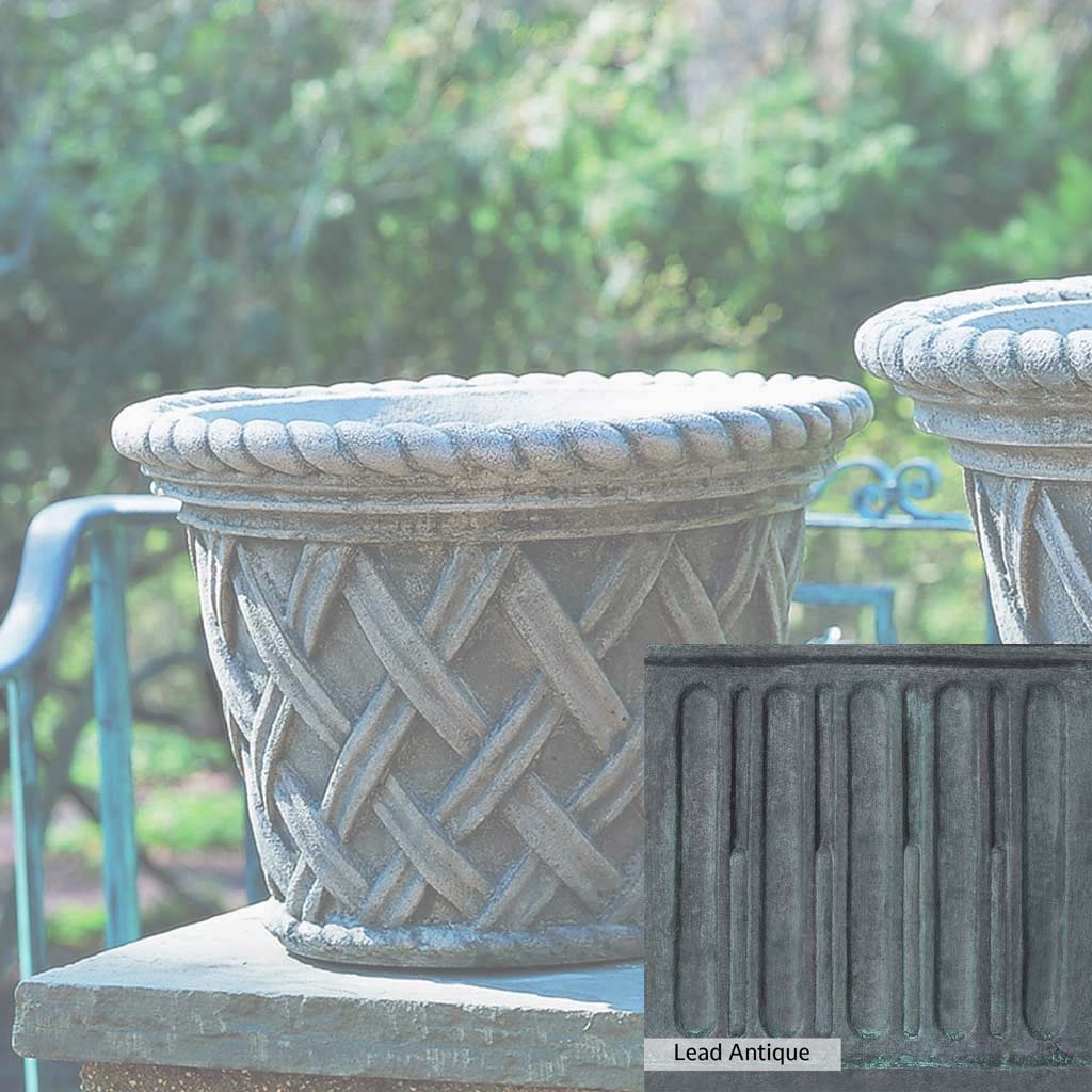 Campania International English Weave Medium Planter - Image 9