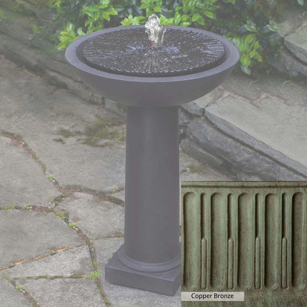 Campania International Equinox Birdbath Fountain - Image 12