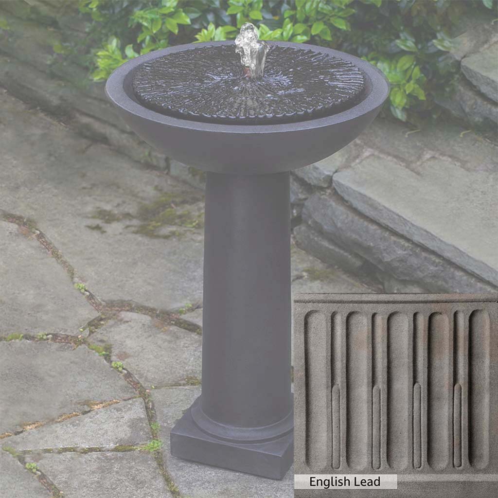 Campania International Equinox Birdbath Fountain - Image 16
