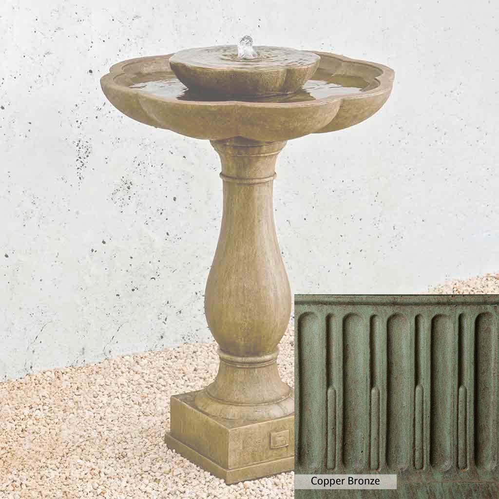 Campania International Flores Pedestal Fountain - Image 11