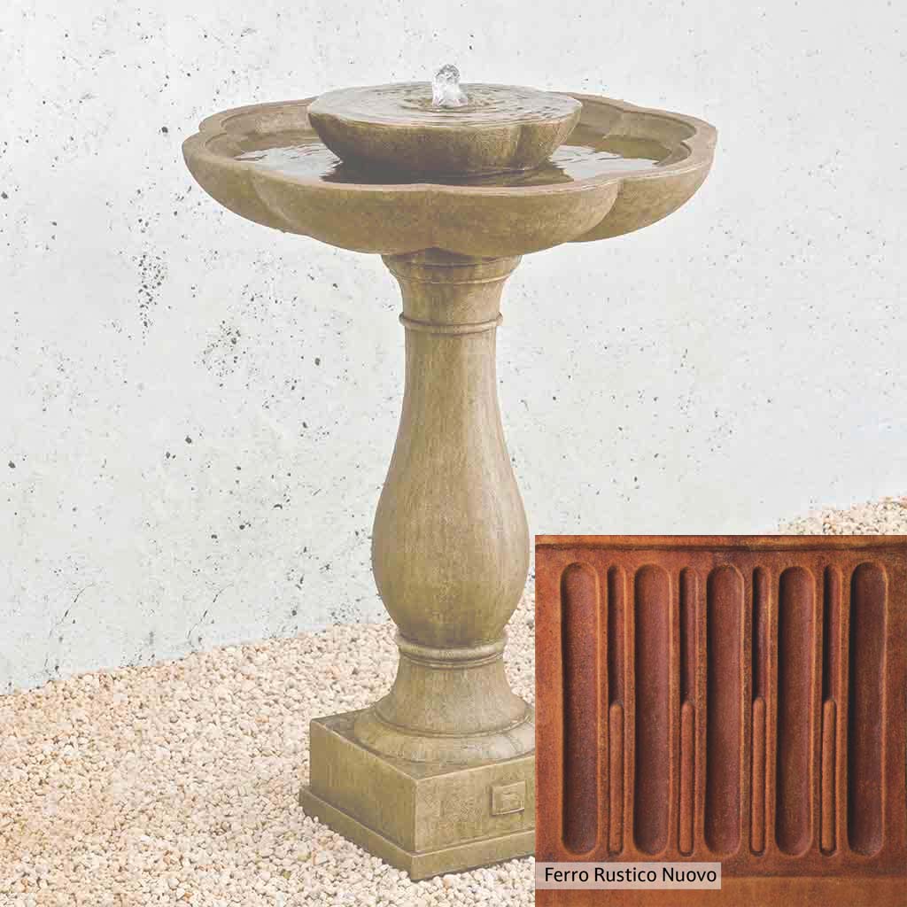 Campania International Flores Pedestal Fountain - Image 13