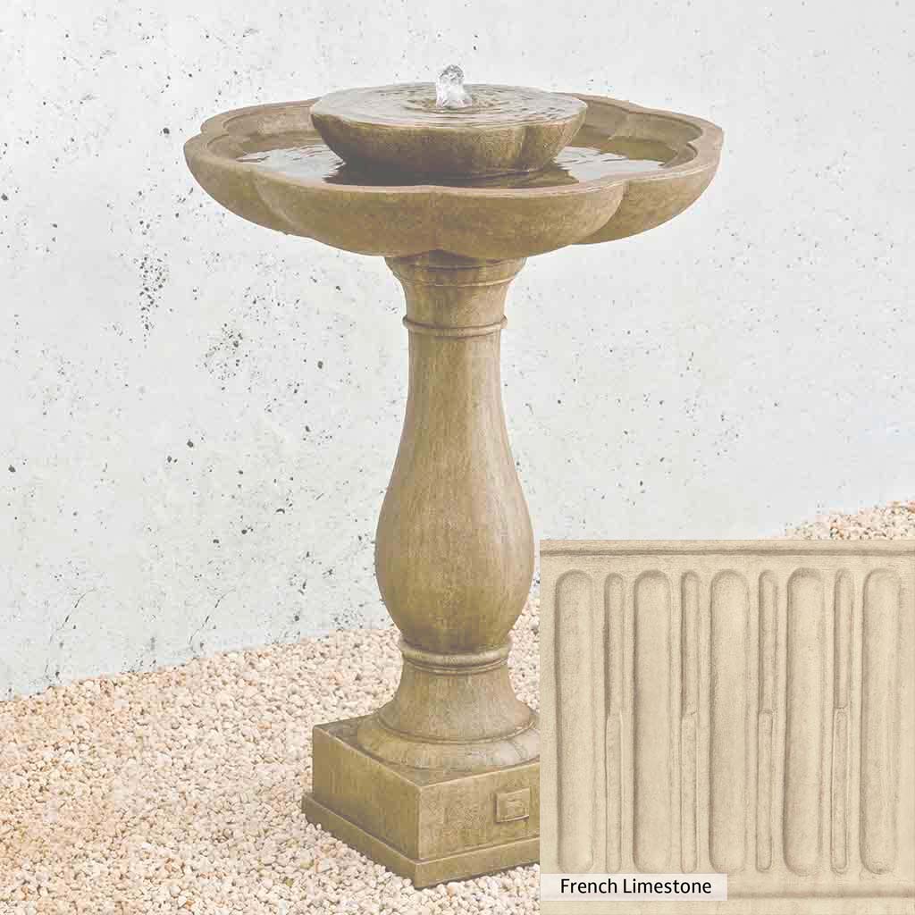Campania International Flores Pedestal Fountain - Image 14